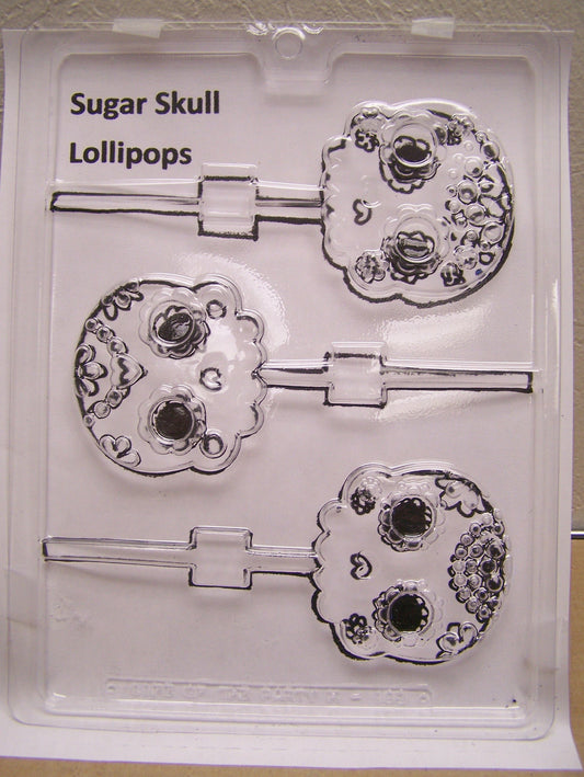 Suar Skull Detailed Lollipop Molds - Day of the Dead