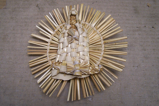 Straw Virgin of Guadalupe Ornament - Mexico