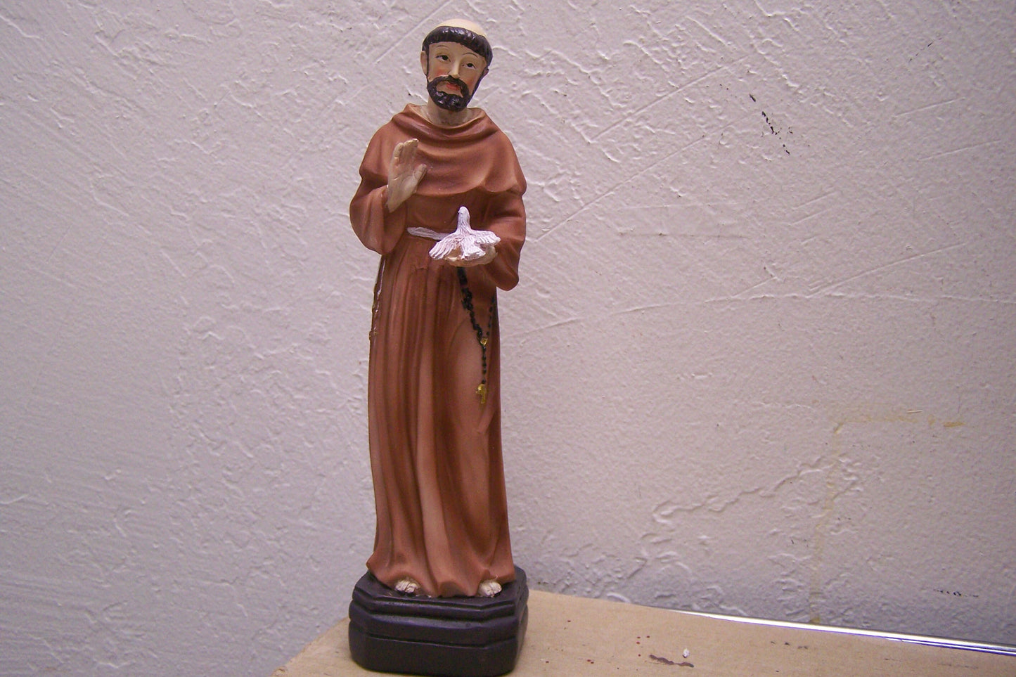 Saint Francis 7.75" Resin Altarpiece Statue