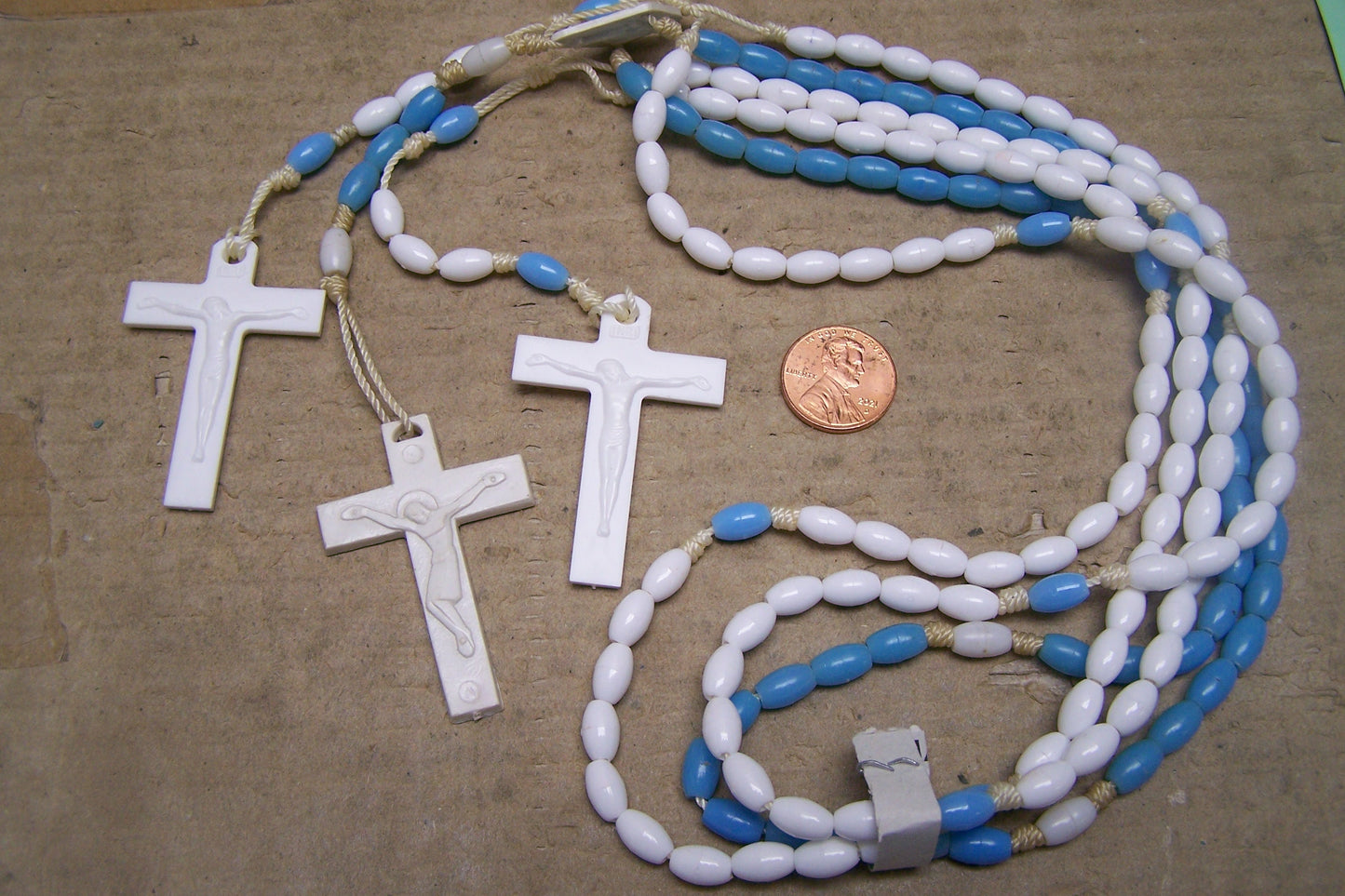 rosaries and rosary-making supplies, from Mexico