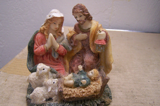 Tabletop Basic Resin Nativity Set - Mexico