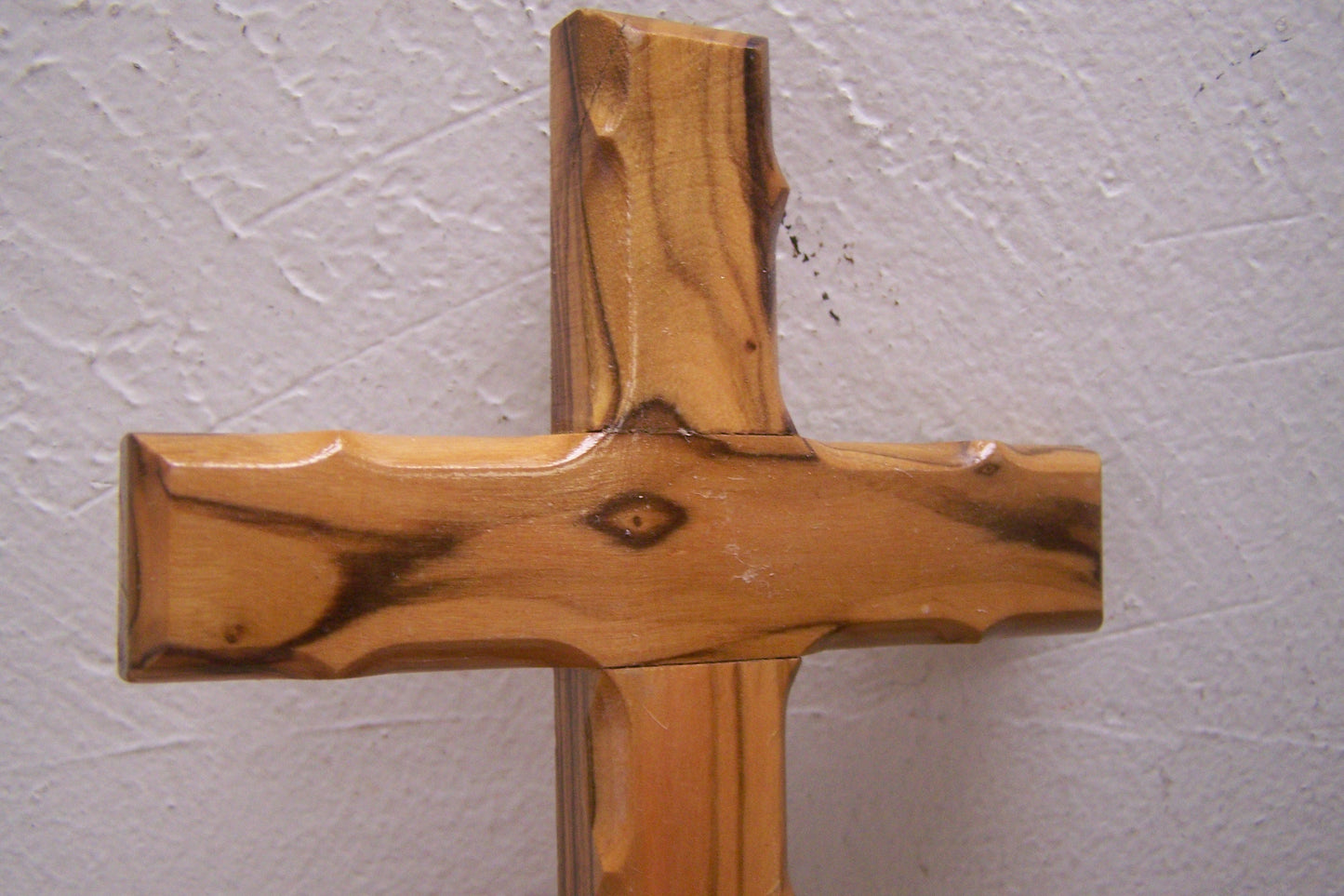 Medium Holy Land Olive Wood Cross - Bethlehem