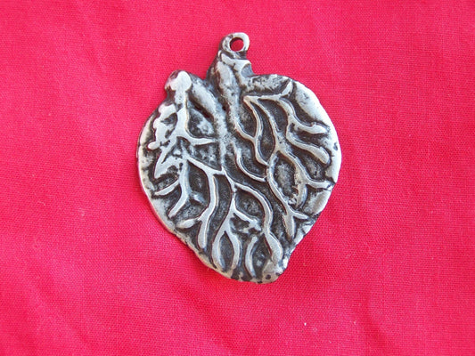 Tin/Silver Heart with Veins Milagro Ex Voto