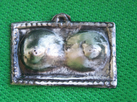 Tin/Silver Breasts/Breast Cancer Milagro Ex Voto