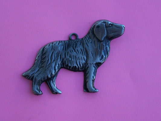 Tin/Silver Dog Milagro Ex Voto