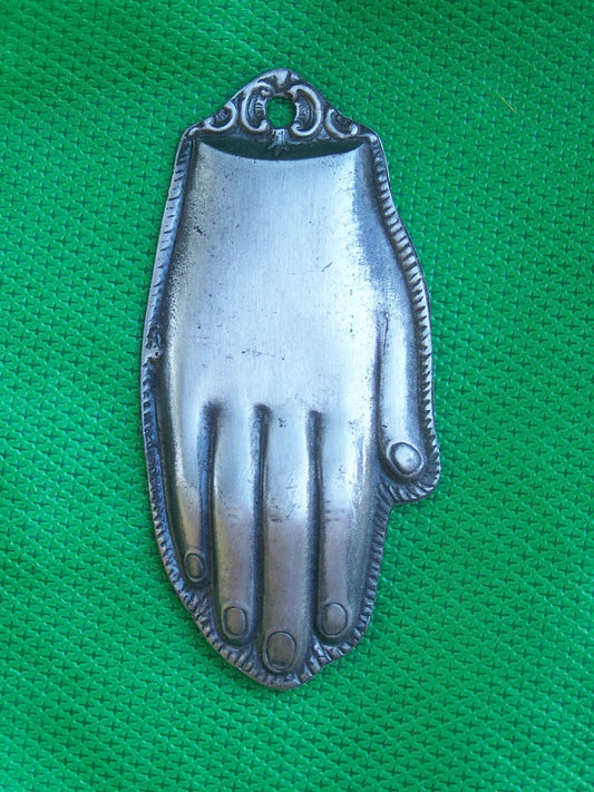 Large Tin/Silver Hand Milagro Ex Voto