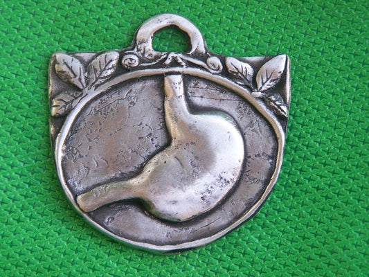 Tin/Silver Stomach Milagro Ex Voto